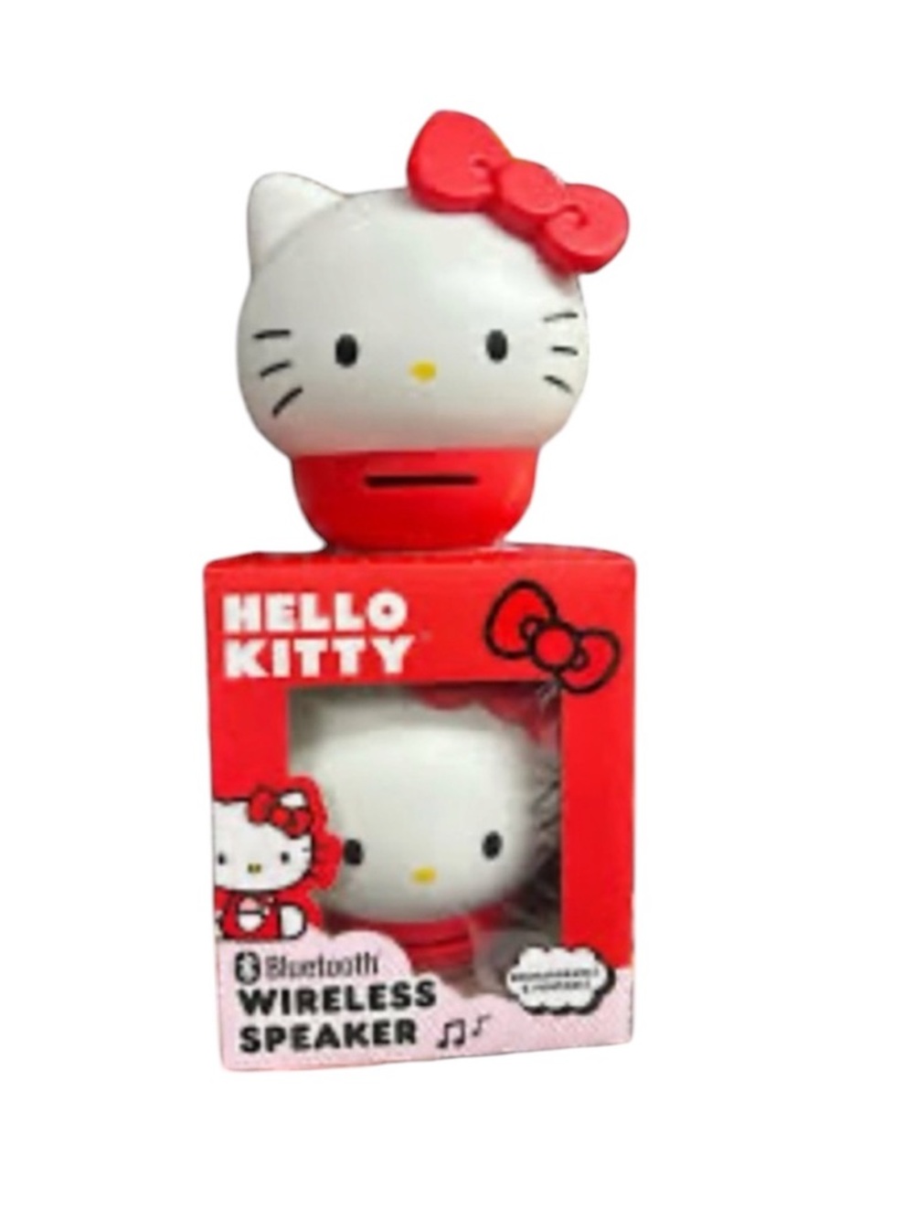 NIB Sanrio Hello Kitty Bluetooth Wireless Speaker Red Kawaii Room Decor Gift
B